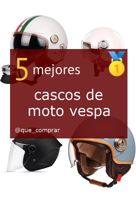 Mejores cascos de moto vespa