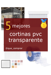 Mejores Cortinas PVC transparente